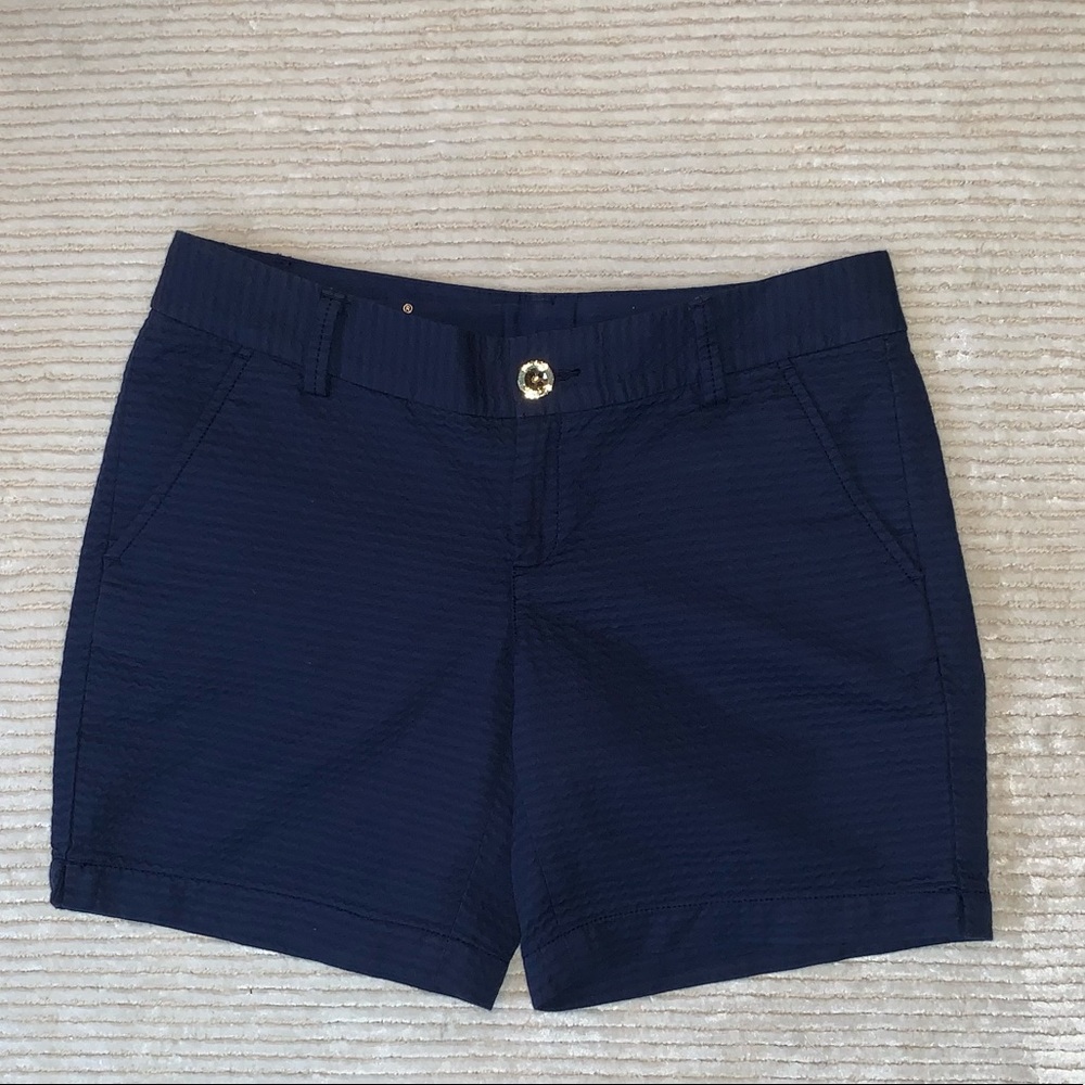 LILLY ALERT !! JAYNE SHORTS navy and gold ! NWT